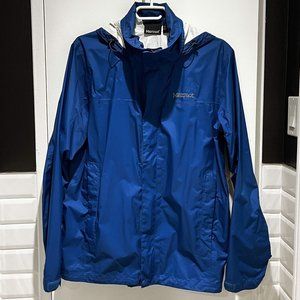 MARMOT PreCip Men's Lightweight Waterproof Rain Jacket in Blue Sapphire (Size M)